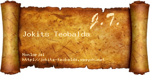 Jokits Teobalda névjegykártya